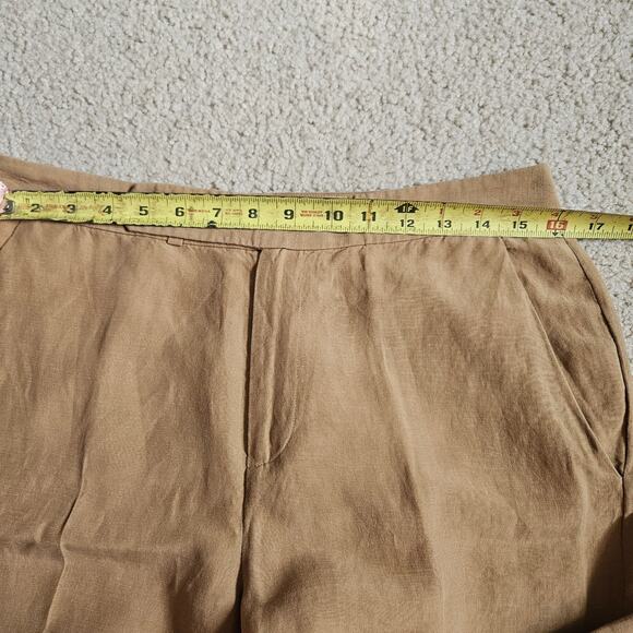 Lauren Ralph Lauren Silk Linen Relaxed Straight Pant 6 - Picture 5 of 8